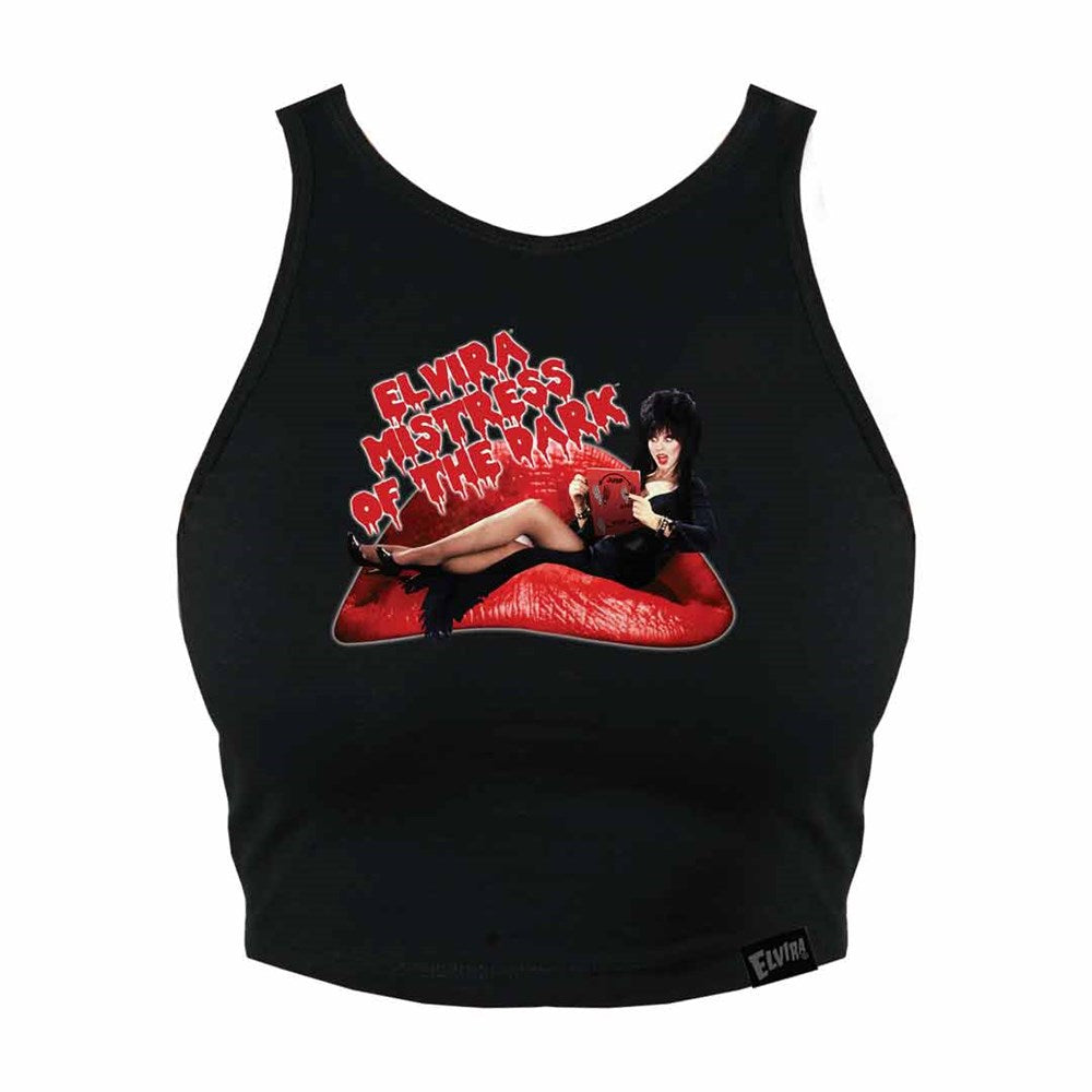 Elvira Rocky Mistress Of The Dark Halter Crop Tank