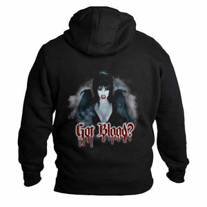Elvira Got Blood Vamp Mens Hoodie