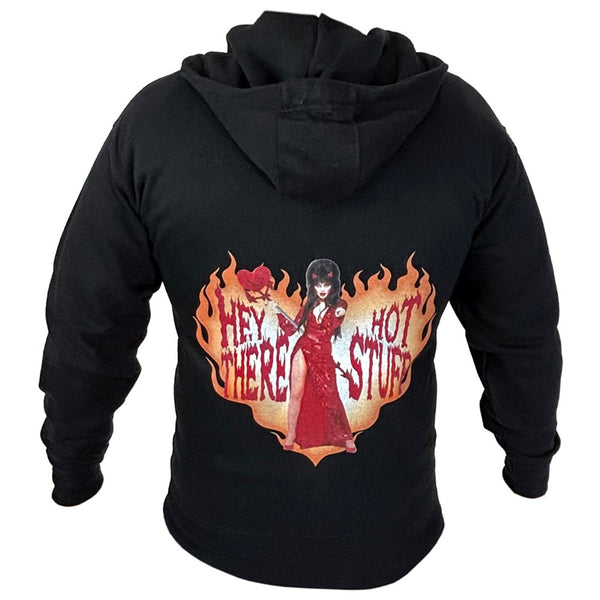 Elvira Hot Stuff Zip Up Unisex Hoodie