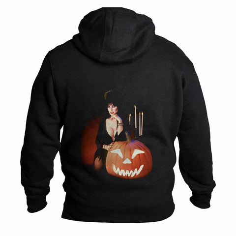 Elvira Pumpkin Face Mens Hoodie