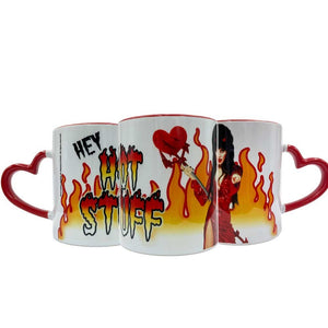 Elvira Hot Stuff Heart Handle Mug