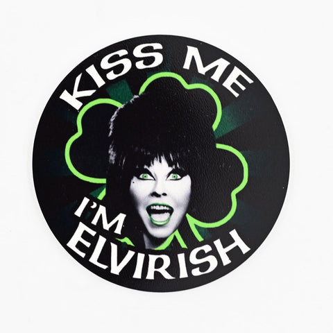 Elvira Kiss Me Round Magnet