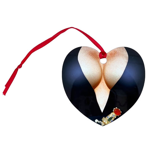 Elvira Chest Heart Ornament