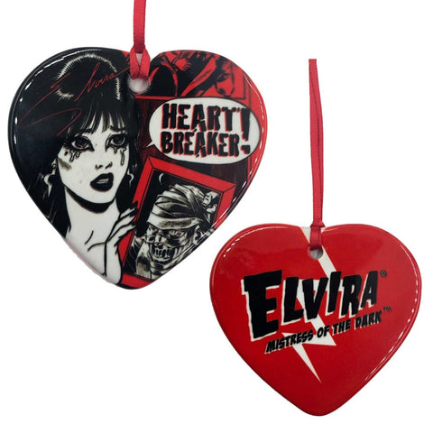 Elvira Heart Breaker Ornament