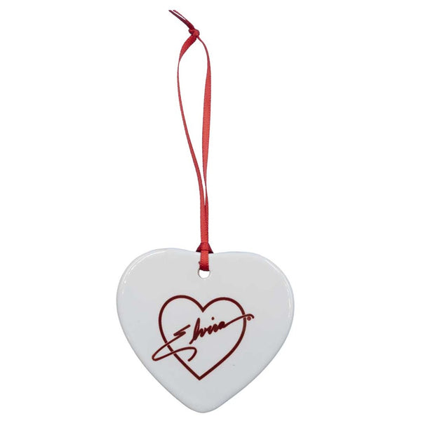 Elvira Make A Great Pair Heart Ceramic Ornament