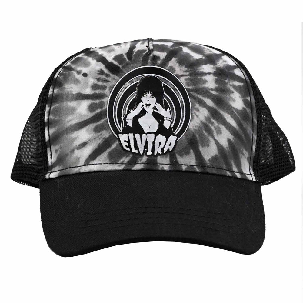 Elvira Hypno Tie Dye Trucker Hat