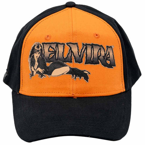 Elvira Examiner Black N Orange Deluxe Twill Cap