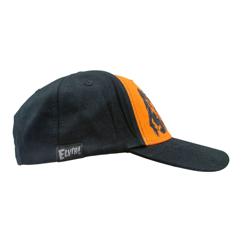 Elvira Retro Black N Orange Deluxe Twill Cap