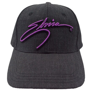 Elvira Purple Signature 3D Embroidery Black Heather Cap