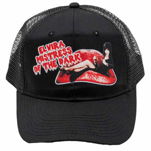 Elvira Rocky Mistress Of The Dark Black Trucker Hat