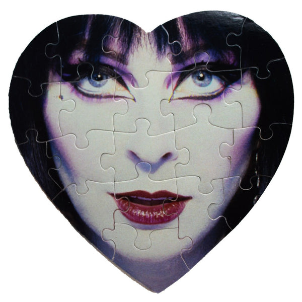 Elvira Classic Face Heart Jigsaw Puzzle