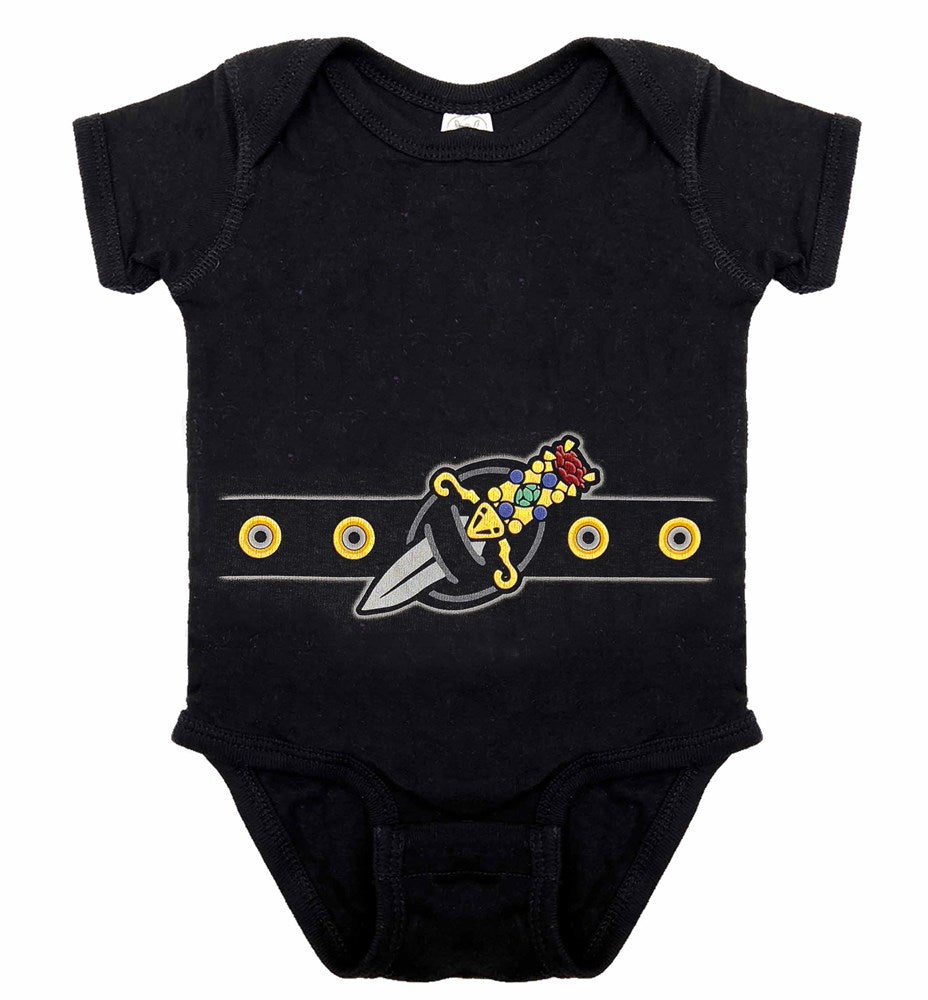 Elvira Belt Costume Black Onesie