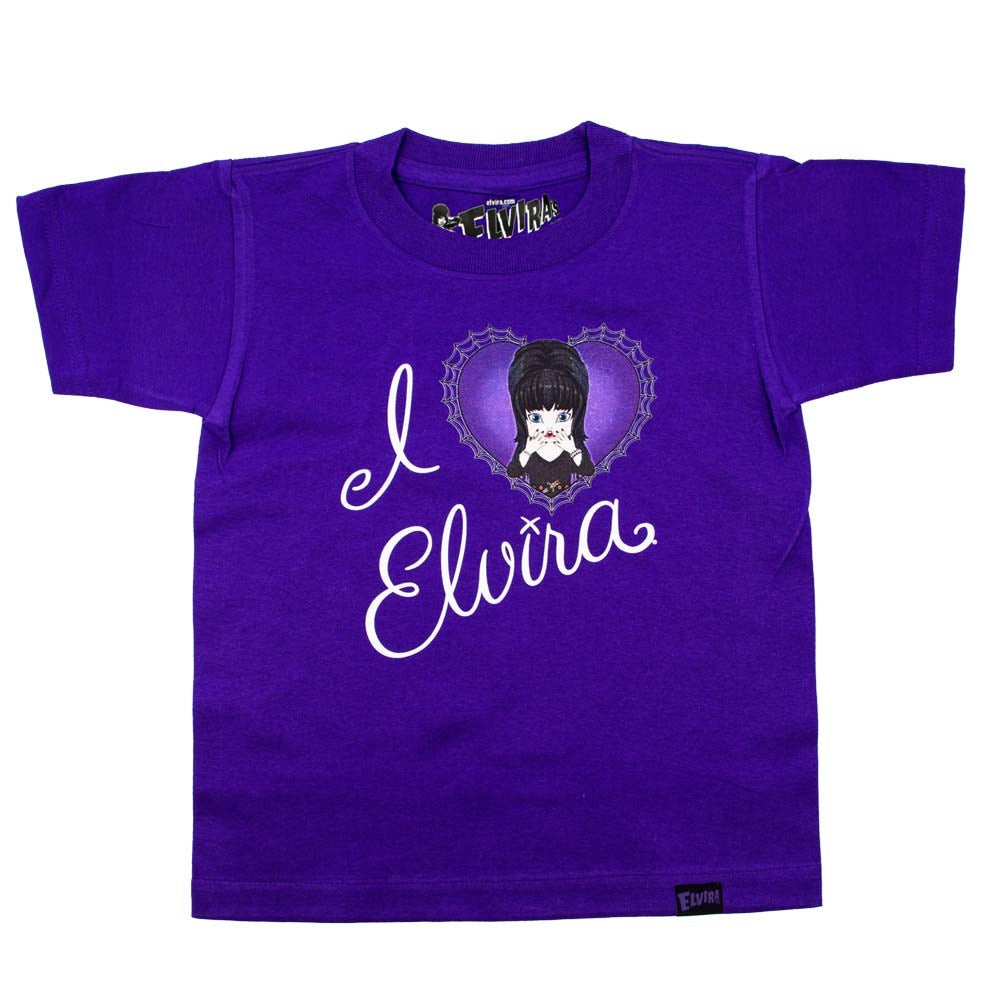 Elvira I Heart Elvira Cutie Purple Toddler Tee