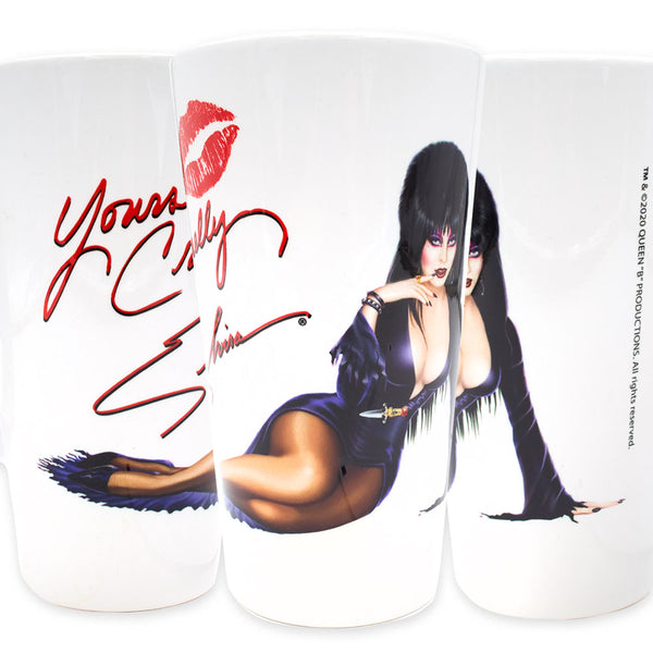 Elvira Yours Cruelly Art Latte Mug