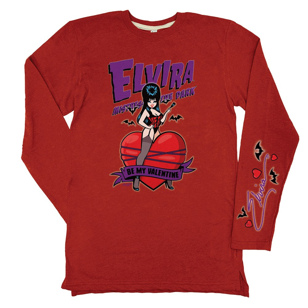 Elvira Be My Valentine Viva Red Long sleeve Shirt