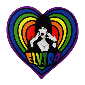 Elvira Rainbow Hypno Heart Magnet