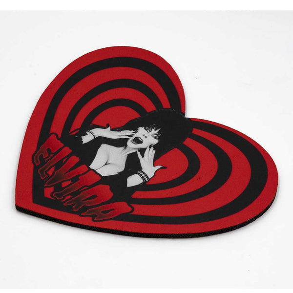 Elvira Hypno Heart Red Heart Shaped Mouse Pad