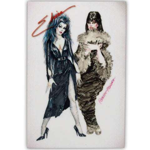 Elvira X Robert Redding Sketch Fur Magnet