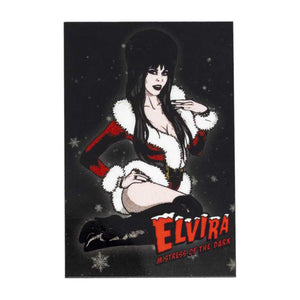 Elvira Santa Suit Art Magnet