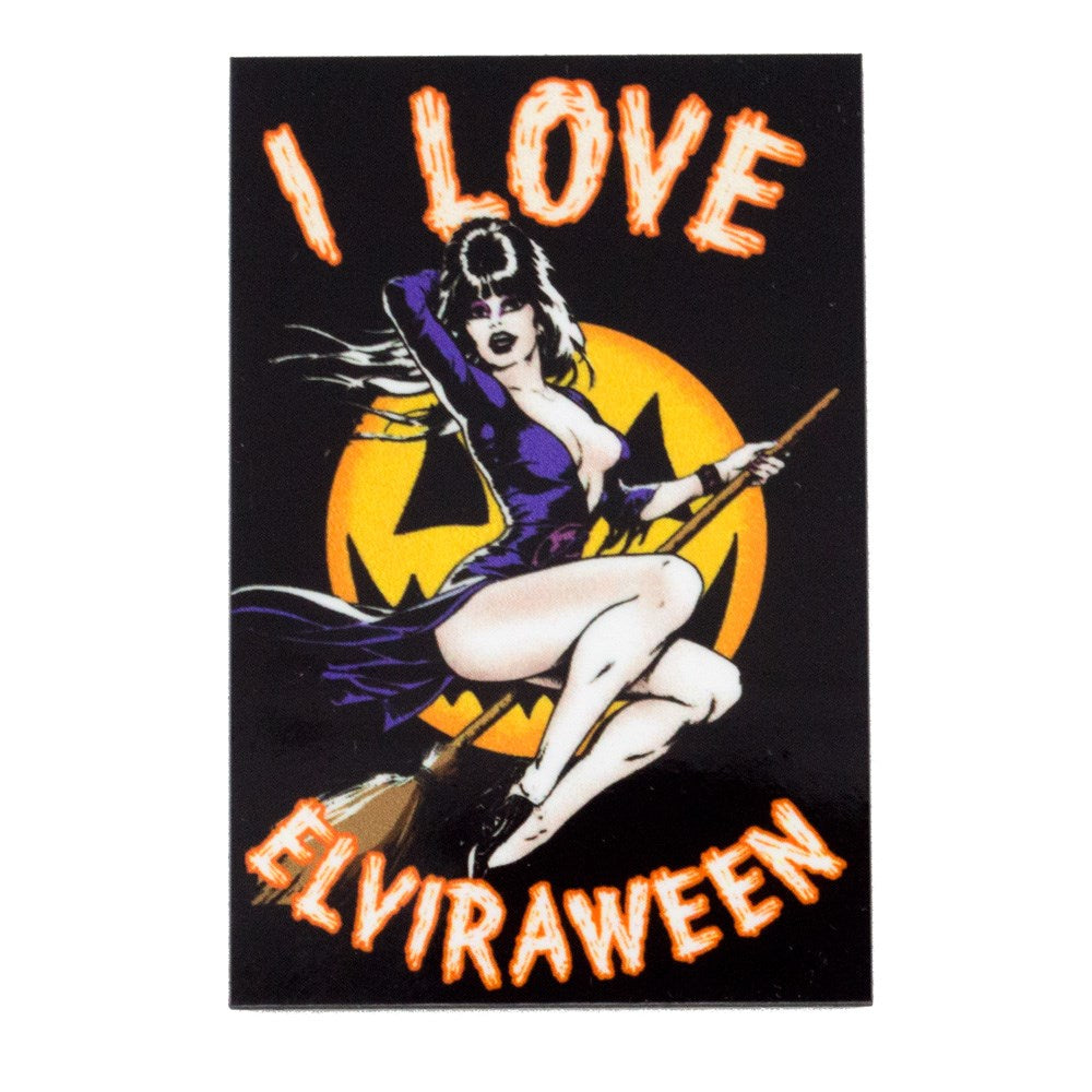 Elvira I Love Elviraween Magnet
