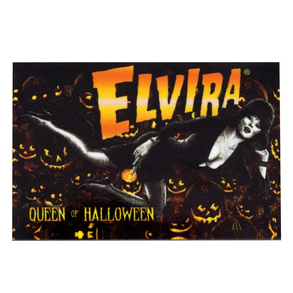 Elvira Queen Of Halloween Pumpkin Art Magnet
