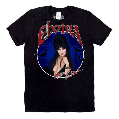 Elvira Bat Circle Mens Tshirt