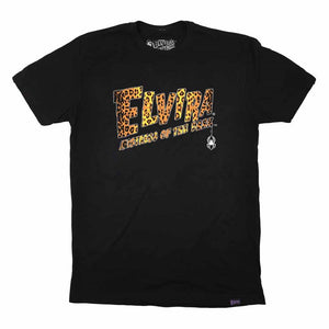 Elvira Leo Logo Mens Black T-shirt