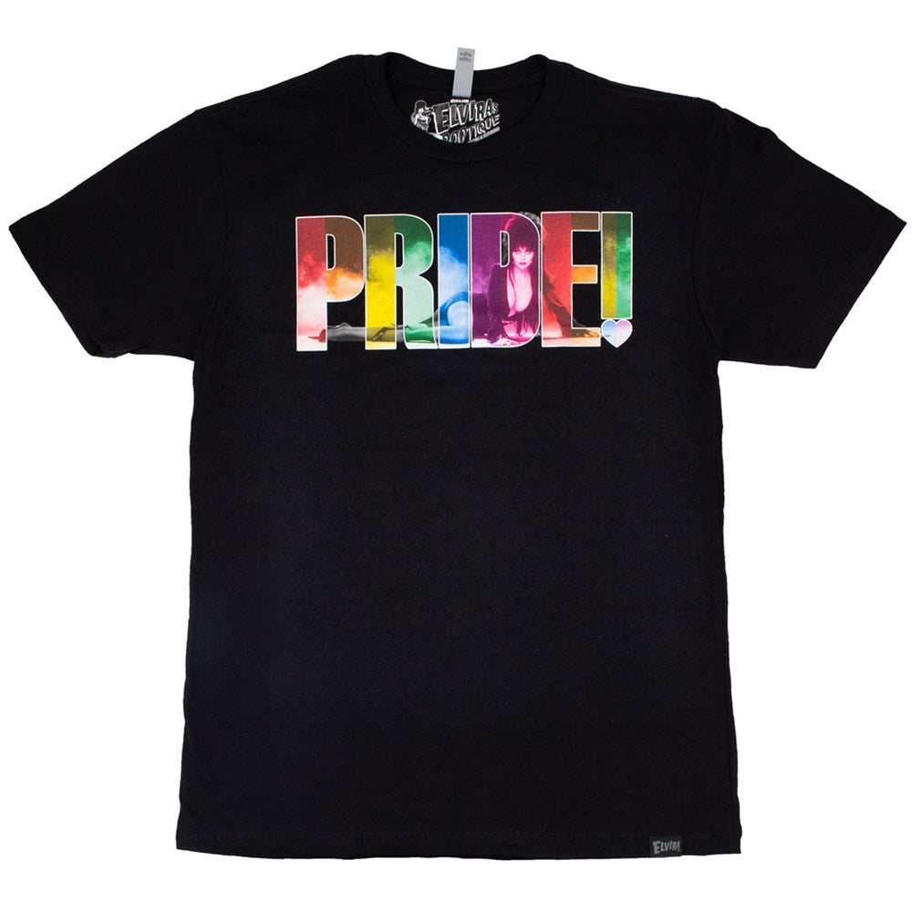 Elvira Pride Lay Down Black Tshirt