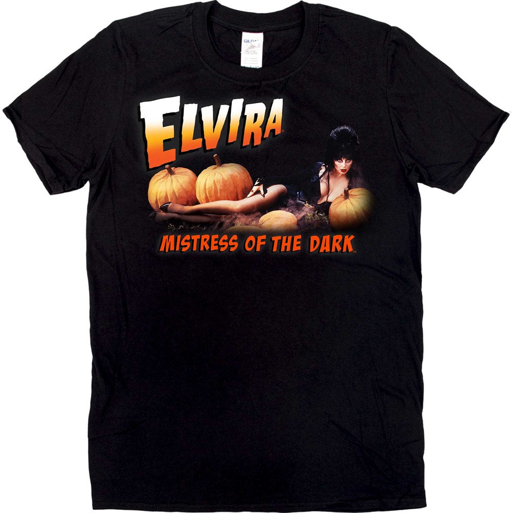 Elvira Pumpkin Patch Mens Tshirt