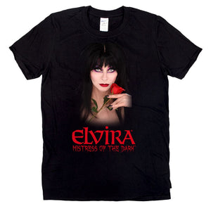 Elvira Red Rose Mens Tshirt