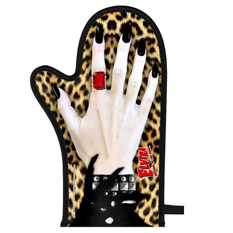 Elvira Hand Leopard Grip Oven Mitt