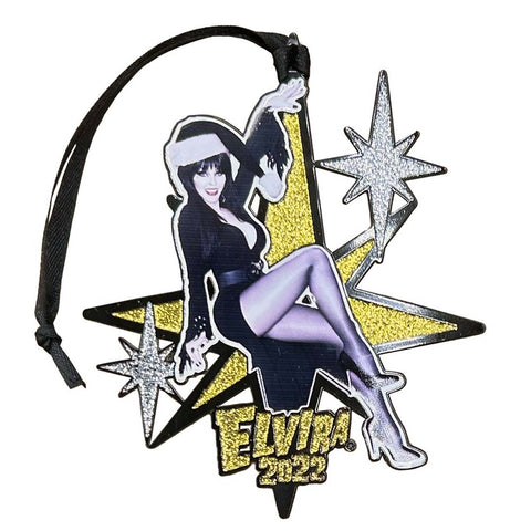 Elvira Gold Star Holiday 2022 Ornament