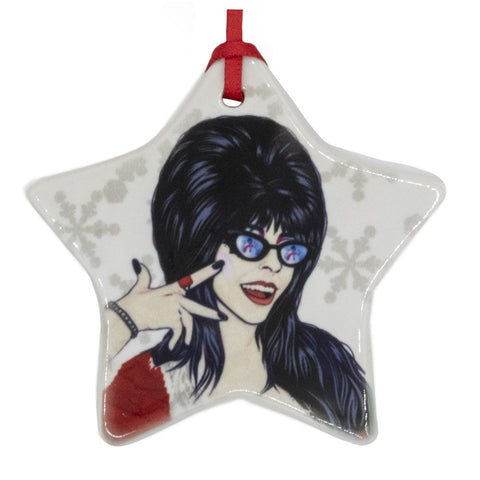 Elvira New Wave Festive Star Ornament