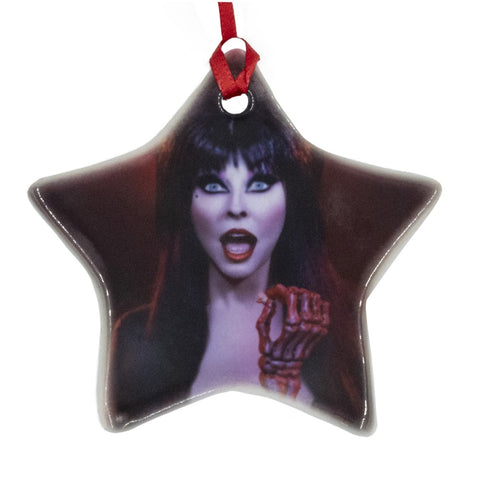 Elvira Pop Popcorn Star Ornament