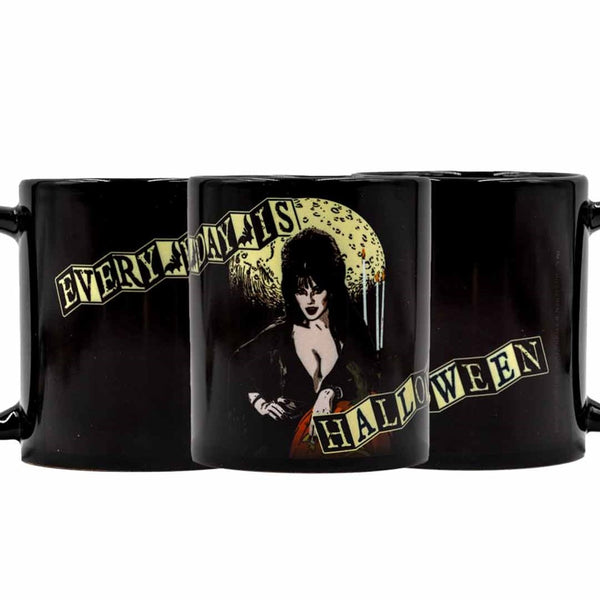 Elvira Every Day Is Halloween Black Mug