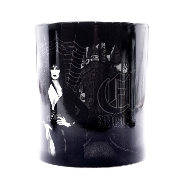 Elvira Gothic Castle 11oz Black Mug