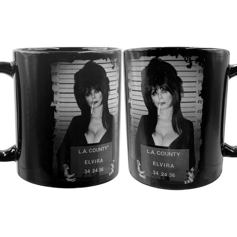 Elvira Mugshot Black Mug