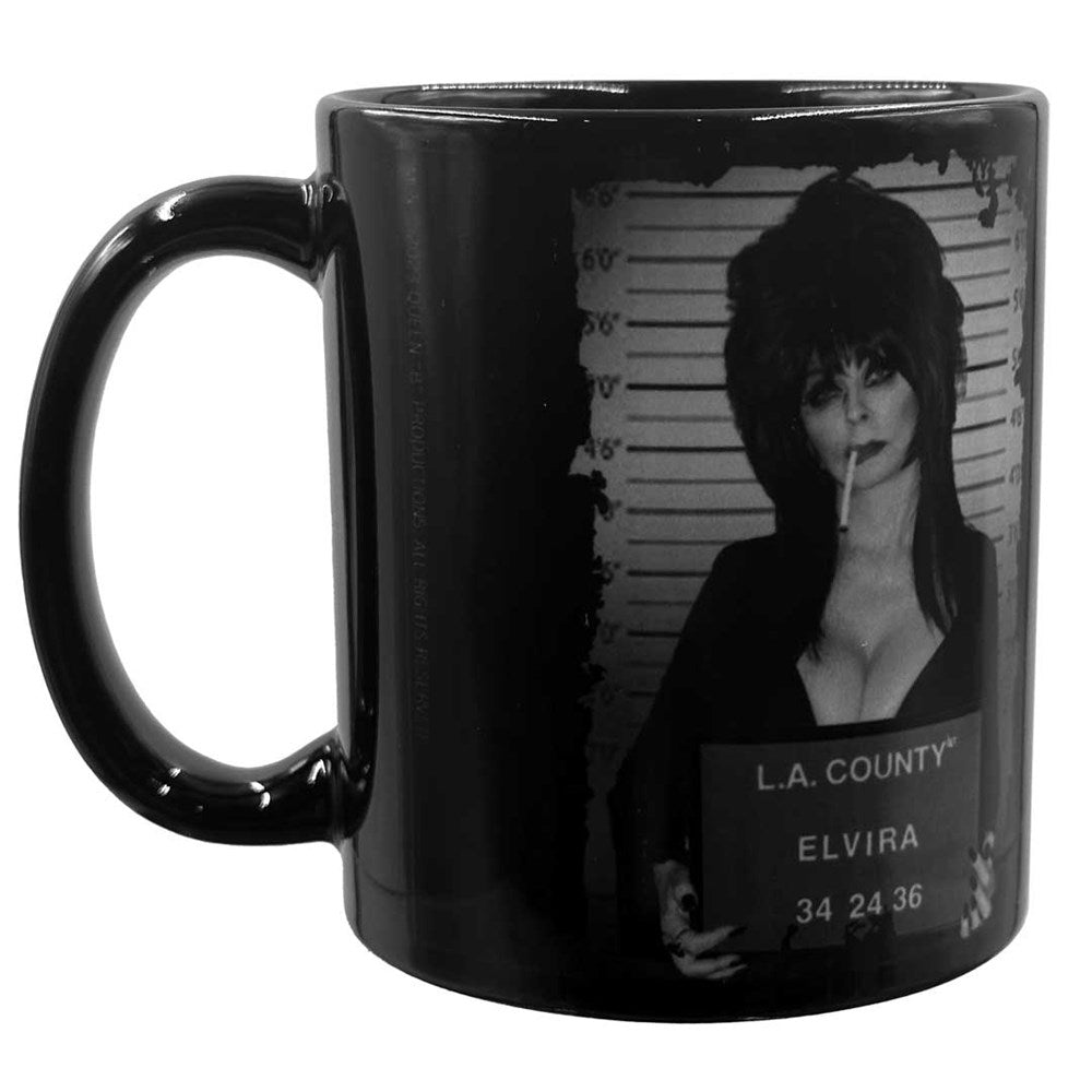 Elvira Mugshot Black Mug