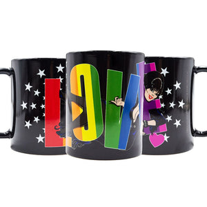 Elvira Comic Love Black Mug