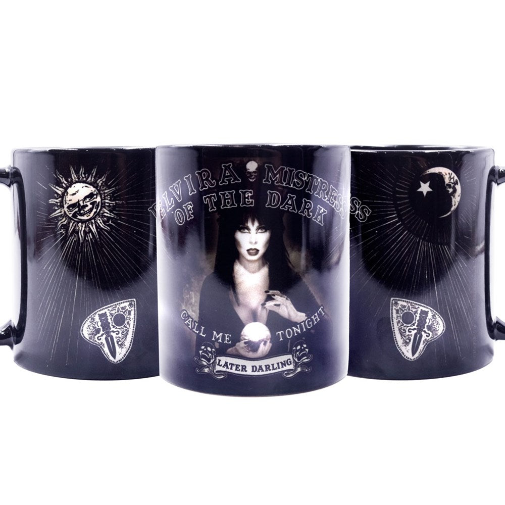 Elvira Spirit Board 11oz Black Mug
