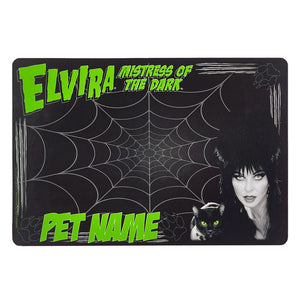 Elvira Black Cat Pet Mat Personalized