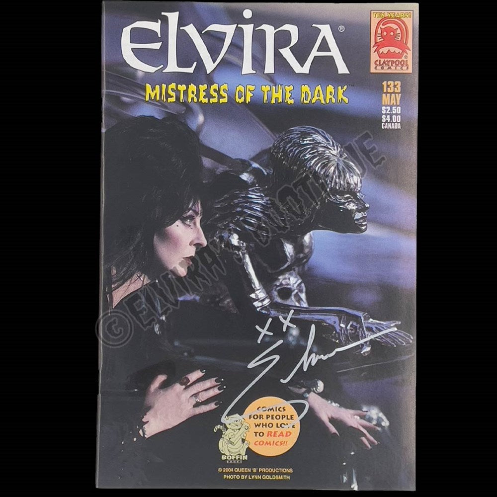 Elvira Autographed Claypool Mistress Of The Dark Issue 133