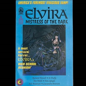 Elvira Autographed Claypool Mistress Of The Dark Issue 4