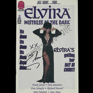 Elvira Autographed Claypool Mistress Of The Dark Issue 19