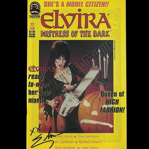 Elvira Autographed Claypool Mistress Of The Dark Issue 22