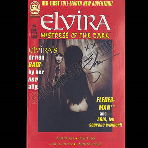 Elvira Autographed Claypool Mistress Of The Dark Issue 26