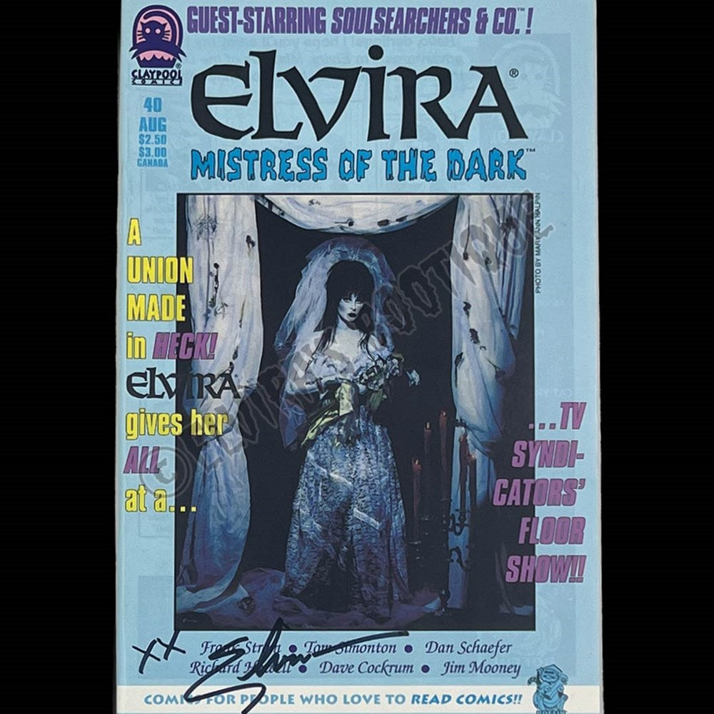Elvira Autographed Claypool Mistress Of The Dark Issue 40
