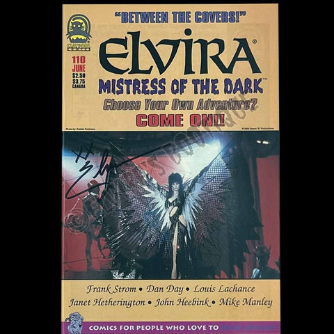 Elvira Autographed Claypool Mistress Of The Dark Issue 110