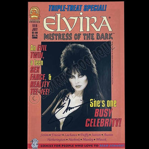 Elvira Autographed Claypool Mistress Of The Dark Issue 111