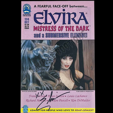 Elvira Autographed Claypool Mistress Of The Dark Issue 114